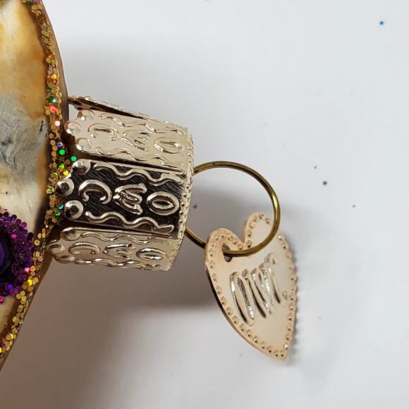 Old World Christmas Artist's Palette Blown Ornament 3" no box. - Picture 4 of 5